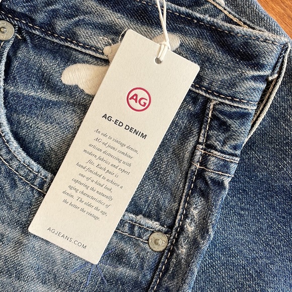 AG Adriano Goldschmied Embroidered Bumble Bee Phoebe Boyfriend High Waist 26 - Picture 7 of 10